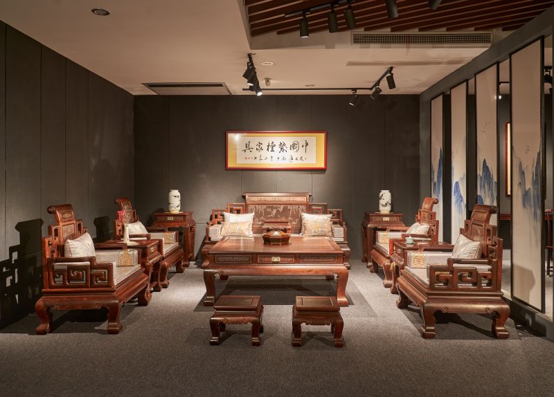 小葉紫檀 卷書沙發